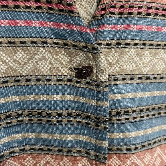 Multicolored Vintage Western Beaded Fringe Vest - Picture 5 of 7